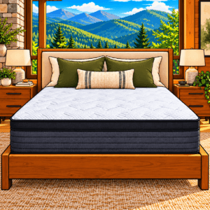 Sleepy Joe's Avalon Soft mattress in a vivid premium Avalon bedroom