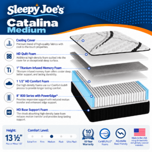 Sleepy Joe's Catalina Medium mattress front view