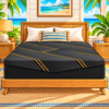 Sleepy Joe's Sandy Shore Firm mattress in a vivid beach-house bedroom
